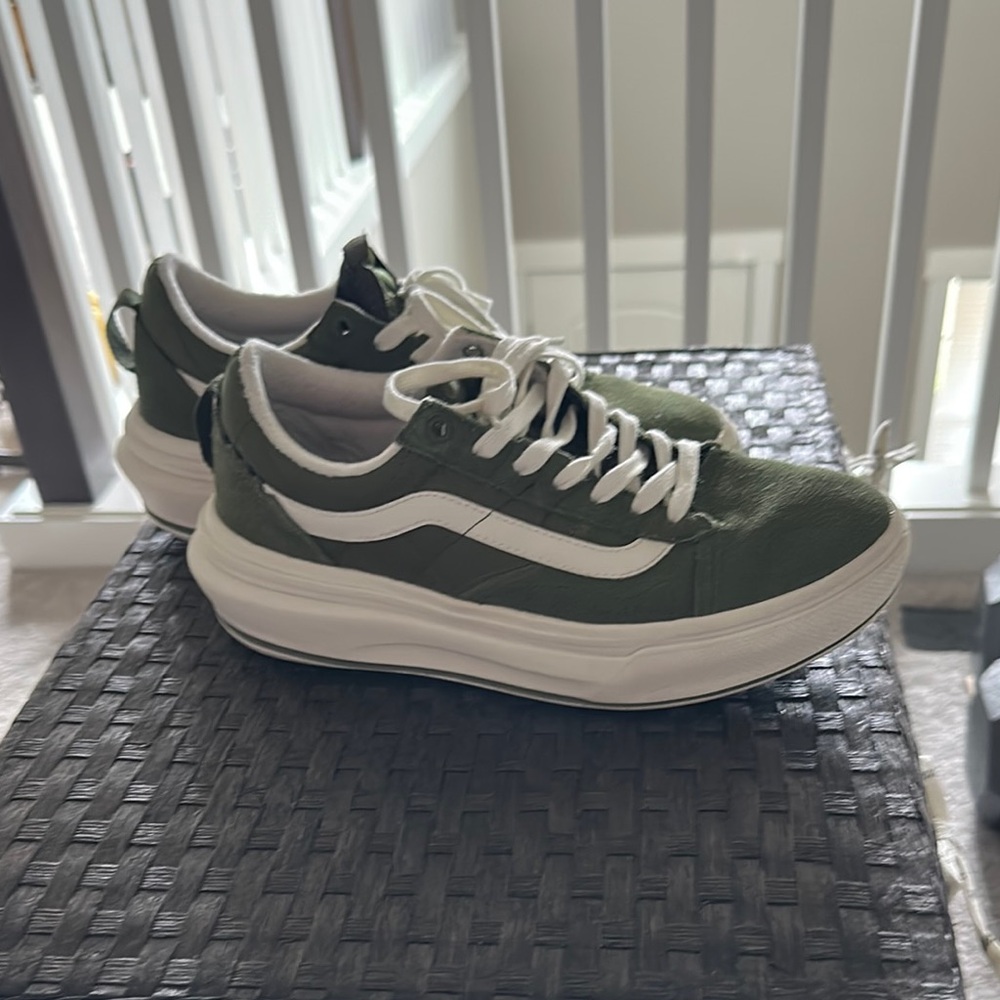VANS Green and White Sneakers